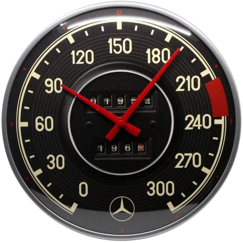 Mercedes-Benz Speedo Wall Clock 31cm Nostalgic Art
