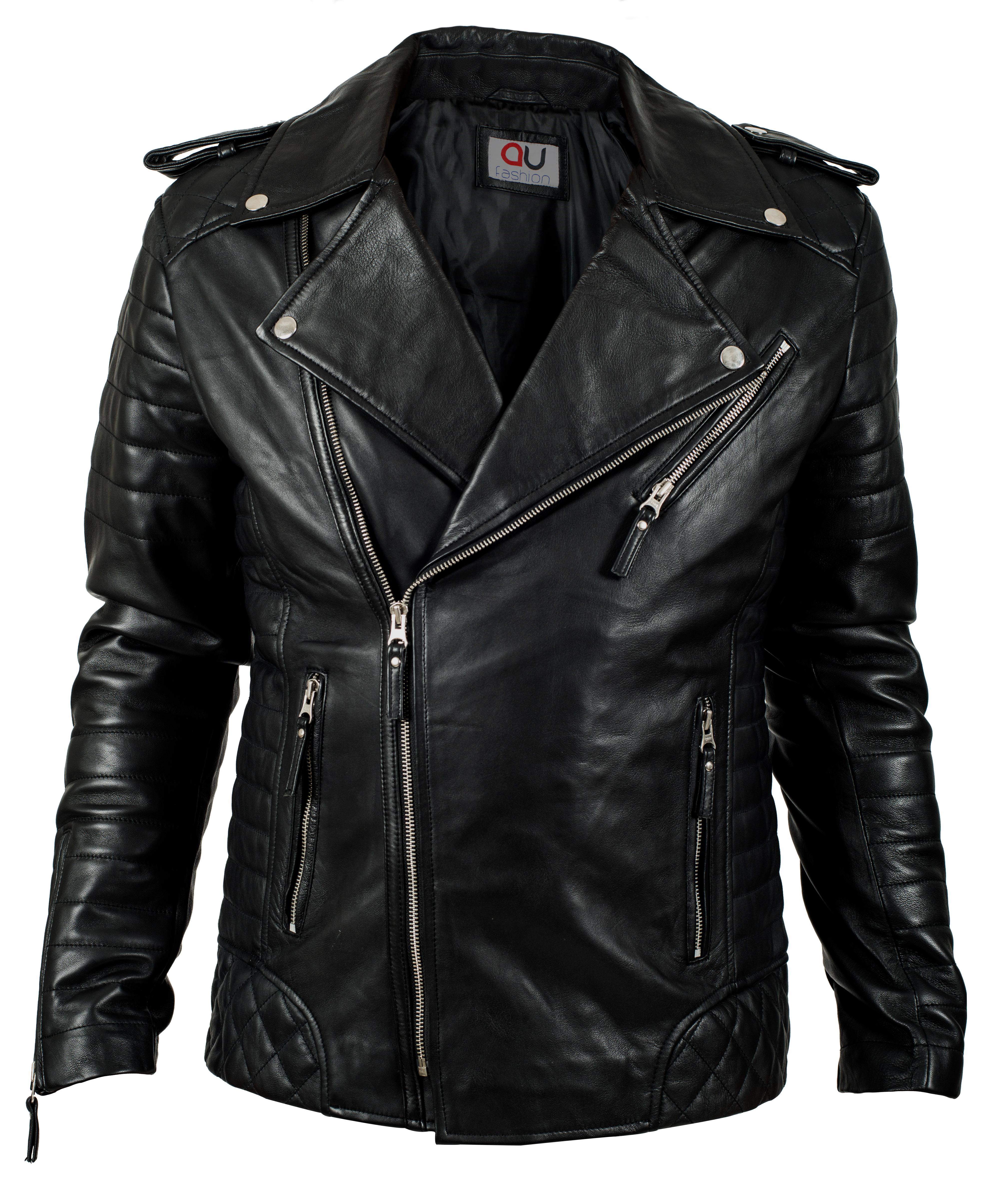 AU Fashion Men's Murray Sheepskin Leather Jacket