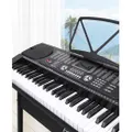 Elite 61 Keys Electronic Piano Keyboard Music LED Electric Holder Stand Adaptor in black