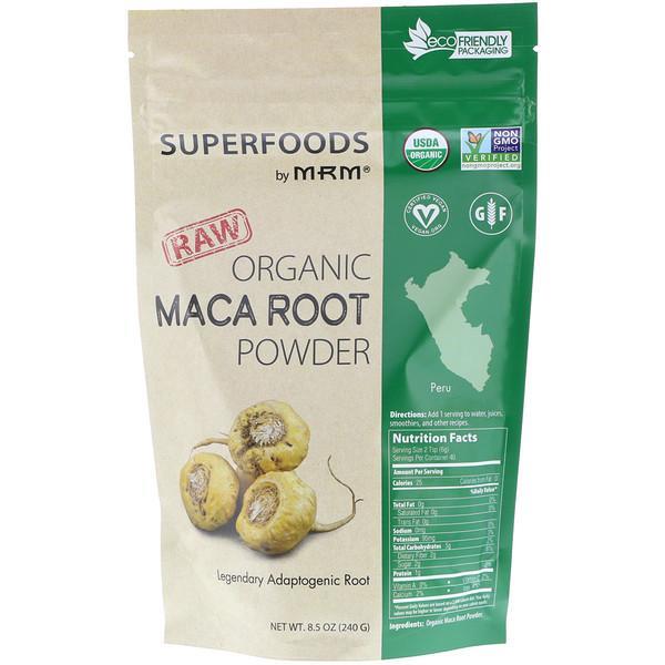 MRM Raw Organic Peruvian Maca Root Extract Powder Peruvian Ginseng - Pepperweed 240g