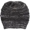 GoodGoods Colour Warm Knit Beanie Hats Winter Casual Hairband Ponytail Cap Windproof(Black+Grey+White)