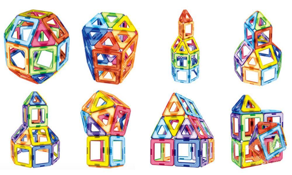 Kids Magnet Toys Magnetic Tiles Building Blocks, Educational Toys for Children - Educational Toys – Playing Learning - Teach Children 2D 3D