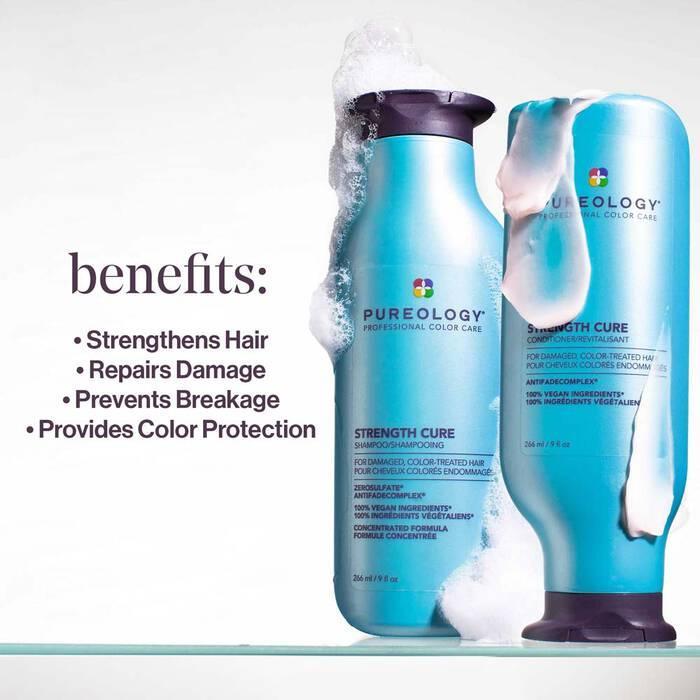 Pureology Strength Cure Shampoo 250ml Duo fortifies & repair damaged hair