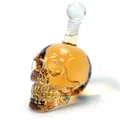 Creative Glass Wine Decanter Fashion Skull Wine Bottle with Cap Whiskey Vodka Decanter for Gift Home Bar Party Decor 1000ml