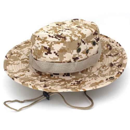 GoodGoods Boonie Wide Brim Military Sun Hat Camo Fishing Hiking Hats(Khaki Digital Camouflage)
