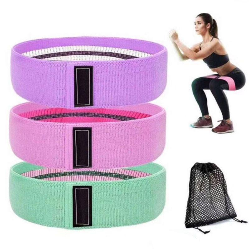 ICB Three-piece Resistance Band - Three Bands With Three Resistance Levels - Perfect Exercise To Stay In Shape At Home Gym etc