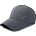 GoodGoods Unisex Summer Baseball Caps Snapback Sport Sun Visor Hats Breathable Adjustable (Dark Gray)