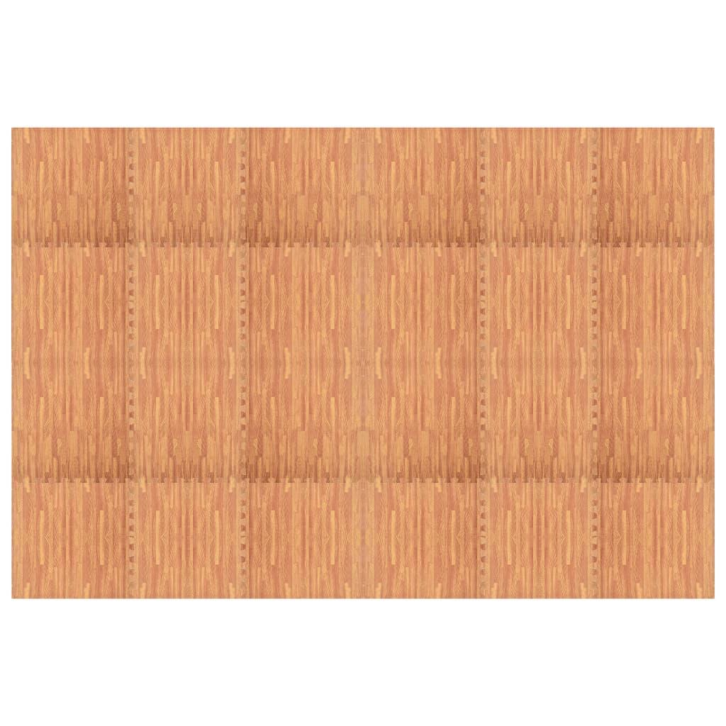 Floor Mats 24 pcs Wood Grain 8.64 m² EVA Foam vidaXL