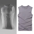 GoodGoods Muscle Shirt Compression Vest Sleeveless T-Shirt Sport Tank Top(Gray,S)