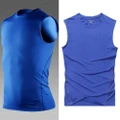 GoodGoods Muscle Shirt Compression Vest Sleeveless T-Shirt Sport Tank Top(Blue,S)