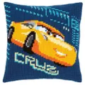 Vervaco Disney CARS CRUZ Latch Hook Cushion Front Kit PN-0166448
