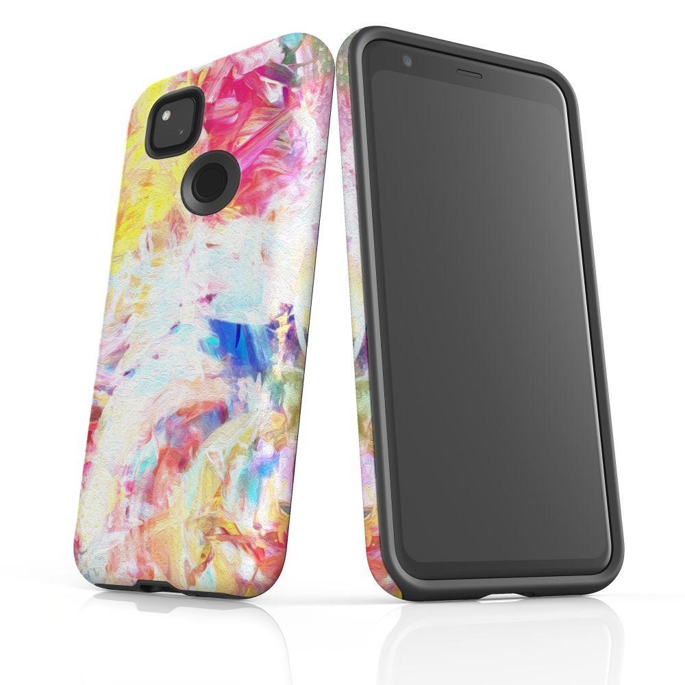 For Google Pixel 4a Case Armour Protective Cover Joyful Abstract
