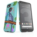 For Google Pixel 3 Case Armour Protective Cover Birds in Love