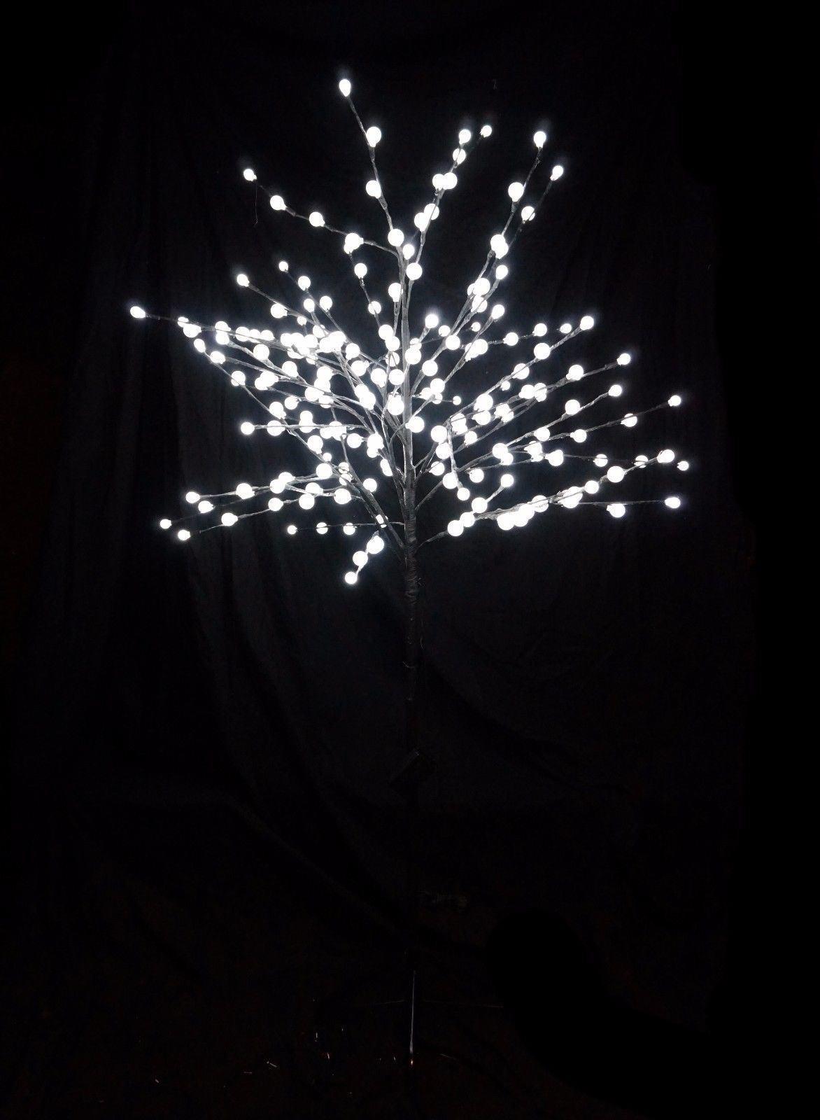 150, 180cm Cherry Ball LED Tips Branch Tree Animated Indoor/Outdoor Use - 1.5m 200 LED / White