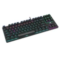 HP GK200 Mechanical Wired Gaming Keyboard with Metal Panel, RGB Backlit, Anti Ghosting, Compact with Blue Switch