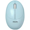 Philips SPK7335 Mini Wireless Mouse, Small Pebble Mouse - Macarons - Cyan