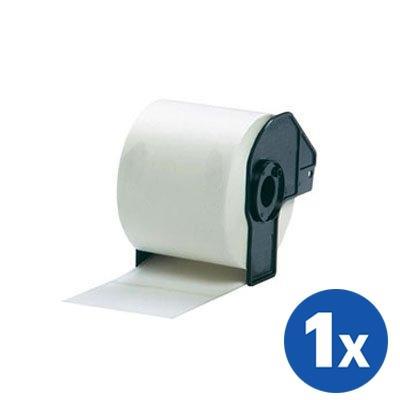 Brother DK-11202 DK11202 Generic Black Text on White Die-Cut Paper Label Roll 62mm x 100mm - 300 labels per roll