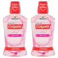 2x Colgate 500ml Plax Gentle Mint Mouthwash Alcohol Free Mouth Wash Oral Care
