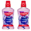 2x Colgate 500ml Plax IceFusion Wintermint Mouthwash Alcohol Free Oral Care