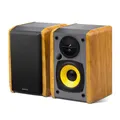 Edifier R1010BT-BROWN R1010BT - 2.0 Lifestyle Bookshelf Bluetooth Studio Speakers Black - 3.5m