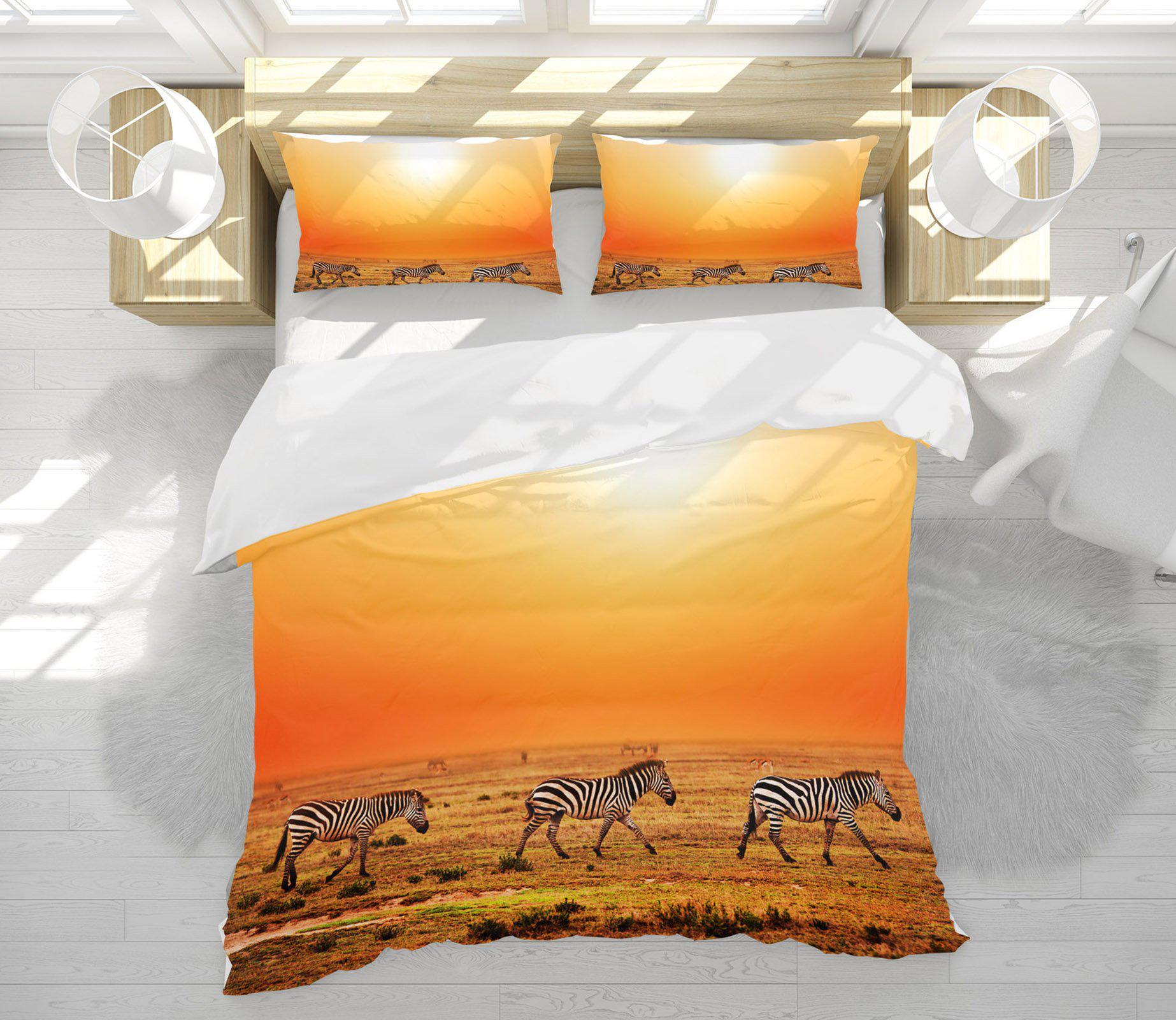 3D Bed Pillowcases Quilt Zebra 21059 Quilt Cover Set Bedding Set Pillowcases 3D Bed Pillowcases Quilt Duvet cover