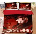 3D Bed Pillowcases Quilt Death Note 19016 Anime Quilt Cover Set Bedding Set Pillowcases 3D Bed Pillowcases Quilt Duvet cover