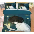 3D Bed Pillowcases Quilt Death Note 19029 Anime Quilt Cover Set Bedding Set Pillowcases 3D Bed Pillowcases Quilt Duvet cover