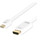 ACL Mini DisplayPort to HDMI White 1.8M Thunderbolt Port Compatible to HDMI Cable Adapter for Surface Pro MacBook Pro iMac Mac Mini Gold Plated