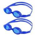 2PK Arena Junior X-Lite Adjustable Swim Goggles Silicone/Anti-Fog Kids 2-5y Blue