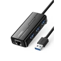 USB 3.0 HUB 3 Port with Gigabit Ethernet Adapter 1000Mbps PC MAC Nintendo Switch