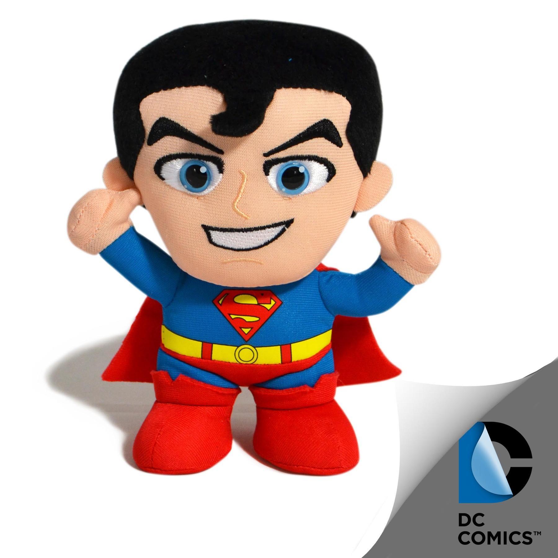 Dc Comics Superman Blue Red Superhero Kids Fun Plush Toy 15cm