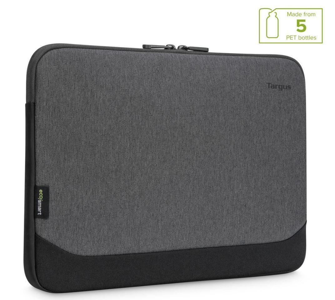 Targus 15.6 inch Cypress EcoSmart Sleeve for Laptop Notebook Tablet - Up to 15.6 inch Made with 5 Recycled Plastic Water Bottles - Grey