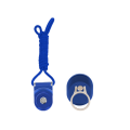 Creative 2 In 1 Mobile Phone Lanyard Set Detachable Mobile Phone Sling Rotating Ring Buckle Bracket-Blue