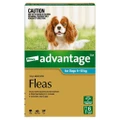 Advantage Spot-On Flea Control Treatment for Dogs 4-10kg - 6-Pack