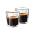 Baccarat Barista Facet Double Wall Espresso Glass Set of 2 Size 88ml