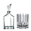 Nachtmann Aspen 7 Piece Crystal Whisky Carafe & Tumbler Set Size 750ml/295ml
