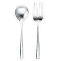 Alex Liddy Arlo Stainless Steel Salad Fork & Spoon Set in Silver