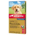 Advantix Spot-On Flea & Tick Control Treatment for Dogs over 25kg - 3-Pack