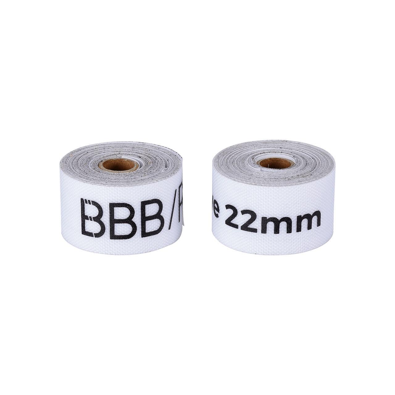 BBB Cycling Rimtape Hp Adhesive 22Mm X 200Cm 2Pcs White