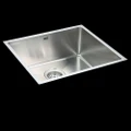 BRIENZ Stainless Steel Kitchen Sink - 490mm Single Bowl Round Corners - Under/Top Mount