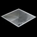 BRIENZ Stainless Steel Kitchen Sink - 440mm Single Bowl Square Corners - Under/Top Mount