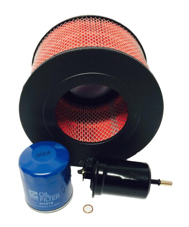 Wesfil Air/Oil/Fuel Filter Service Kit for Toyota Landcruiser 78/79 Series 4 5L 1FZ-FE