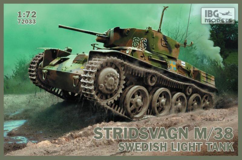IBG 1/72 Stridsvagn M/38 Swedish light tank Plastic Model Kit [72033]