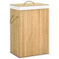 Bamboo Laundry Basket with 2 Sections 72 L vidaXL