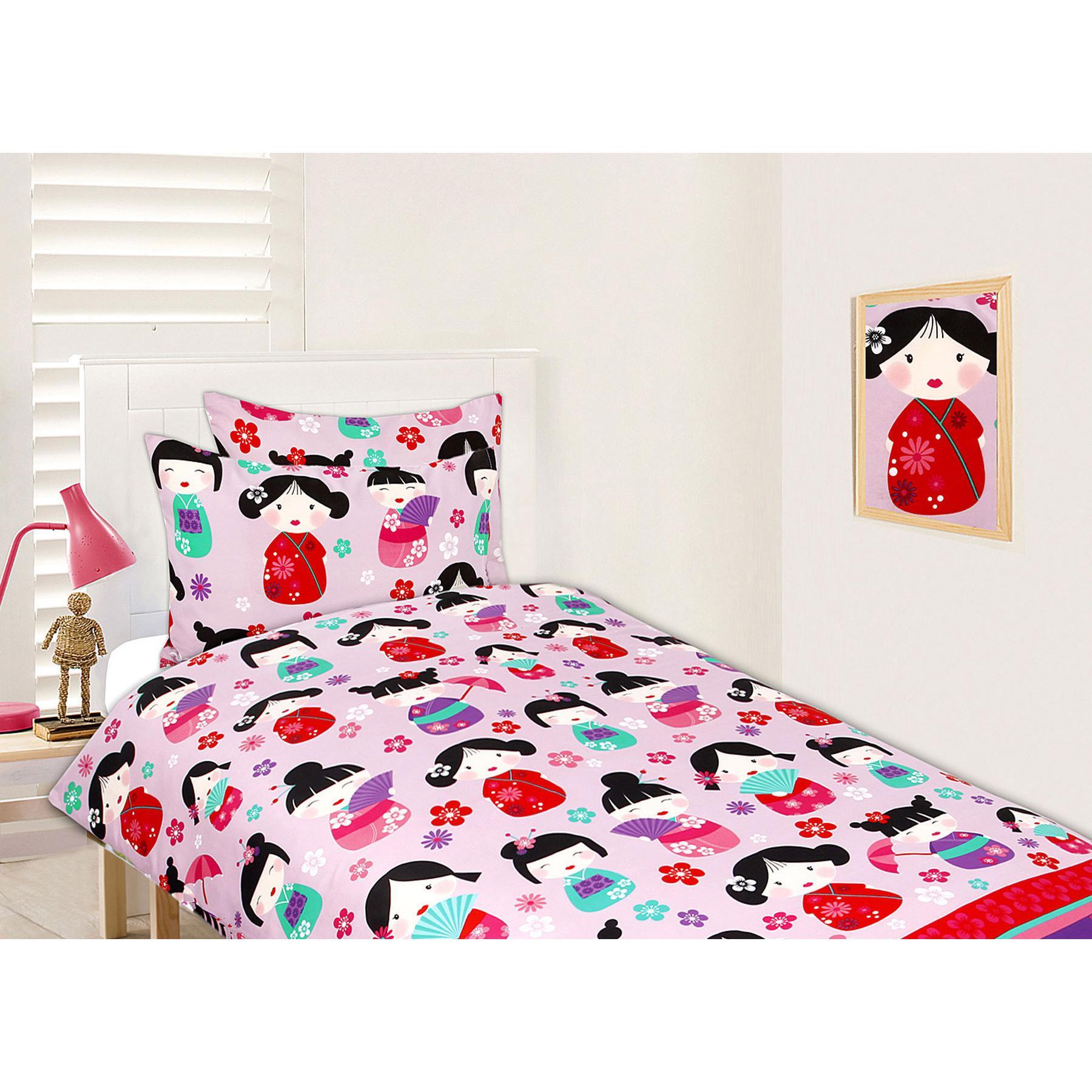 Happy Kids Glow in the Dark Quilt Cover Set CHINA DOLL Double