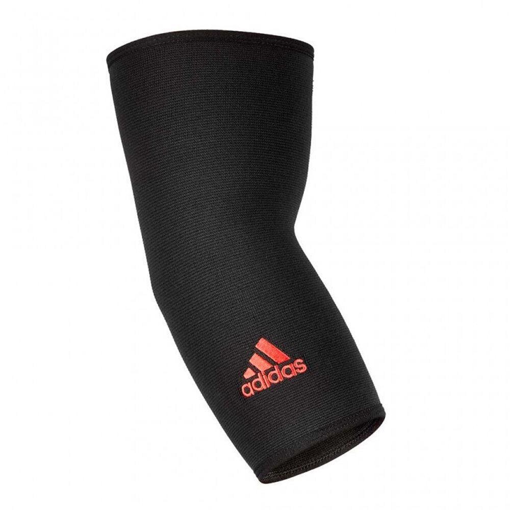 Adidas Elbow Support Compression Sleeve Joint Support Brace - Black/Red - Black/Red - S