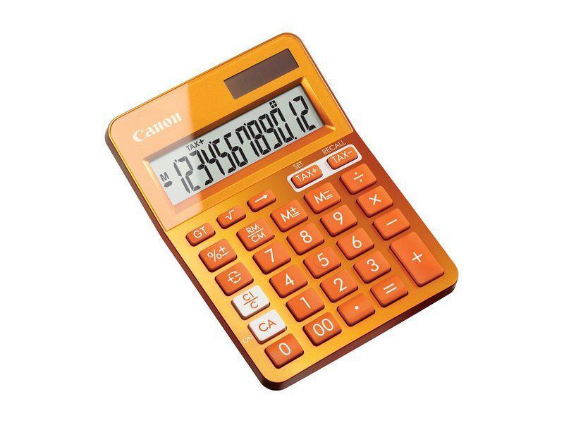 Desktop Calculator Canon LS-123K 12 Digit Orange