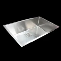 BRIENZ Handmade 1.5mm Stainless Steel Kitchen Sink with Square Waste - 810mm Single Bowl - Under/Top Mount
