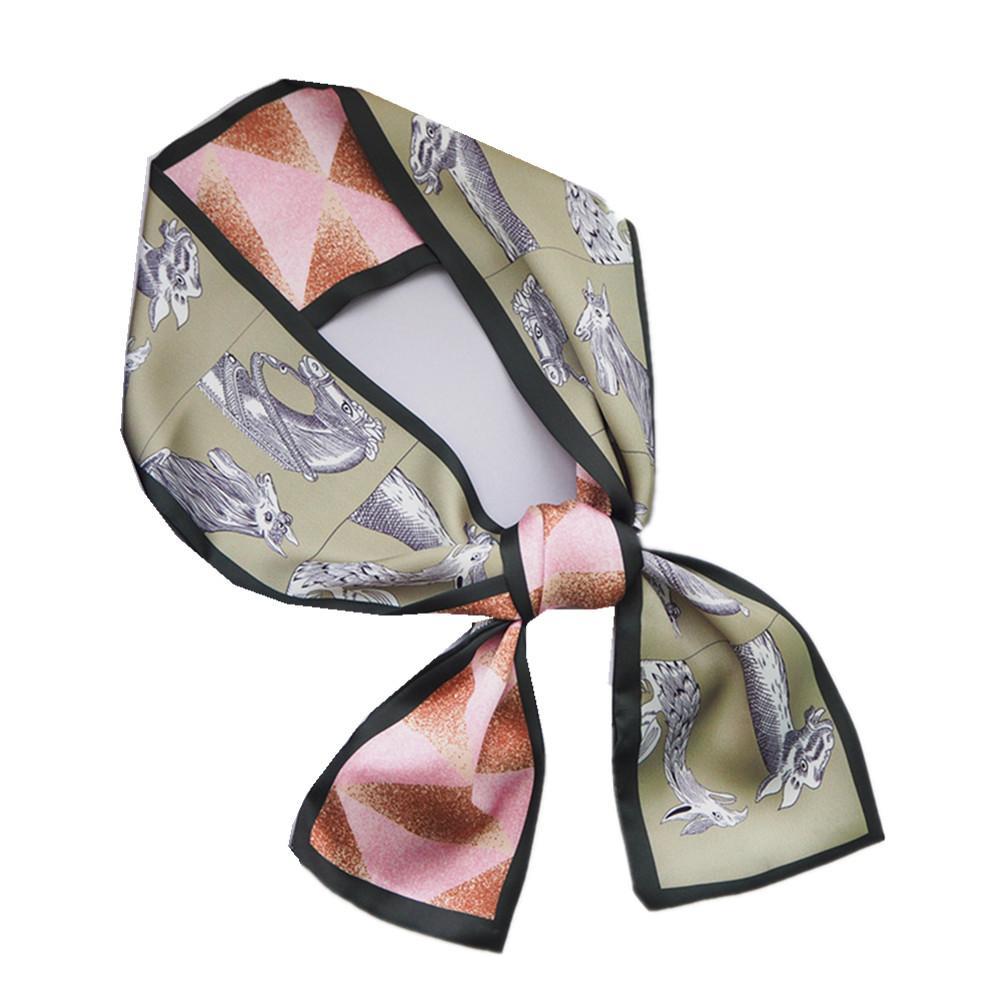 3PCS spring summer new thin narrow skinny scarf multi-functional fashion ladies small scarf headscarf for bag handle scarves