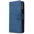 For Huawei P30 Zipper Wallet Case Flip PU Leather Card Slots Phone Bag